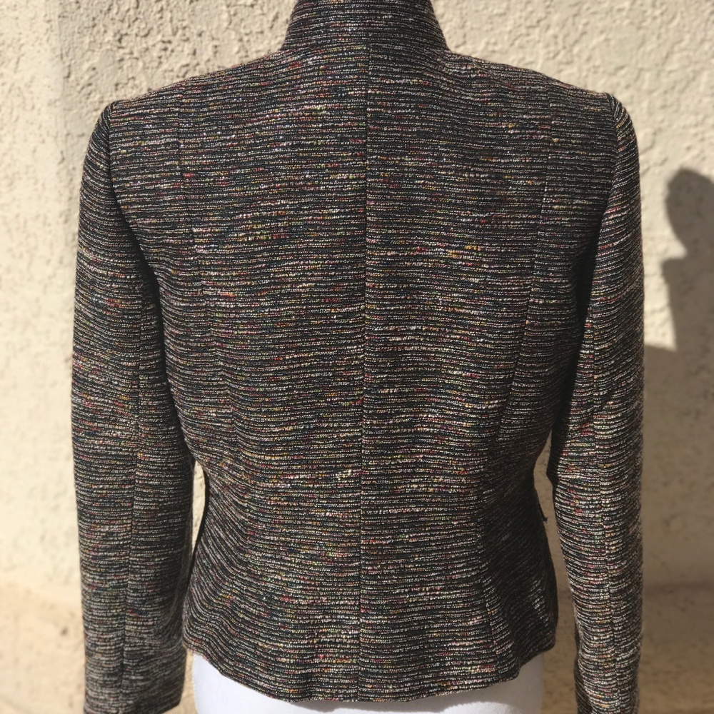 Tahari ASL Multi-Color Metallic Thread Jacket - Picture 3 of 8